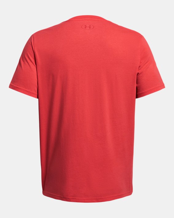 Men's UA Sportstyle Left Chest Short Sleeve Shirt in Red image number 3
